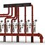 3D industrial pipes