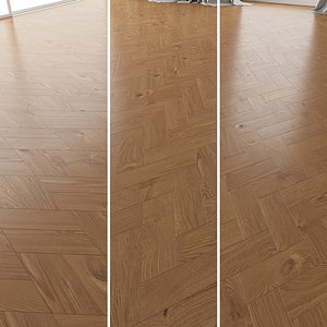 3D parquet oak nut wwl model