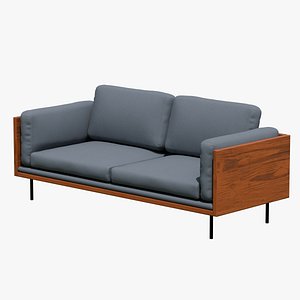 3D Modern Wooden Frame Sofa model