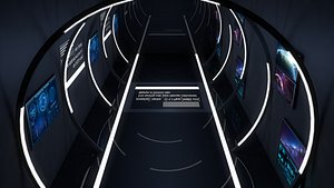 3D Sci Fi Room model