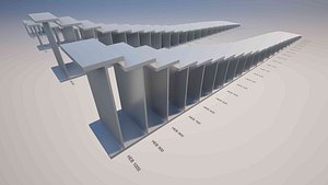 European Structural Steel Beams Pack 88