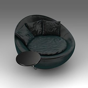 leather sofa 3d fbx