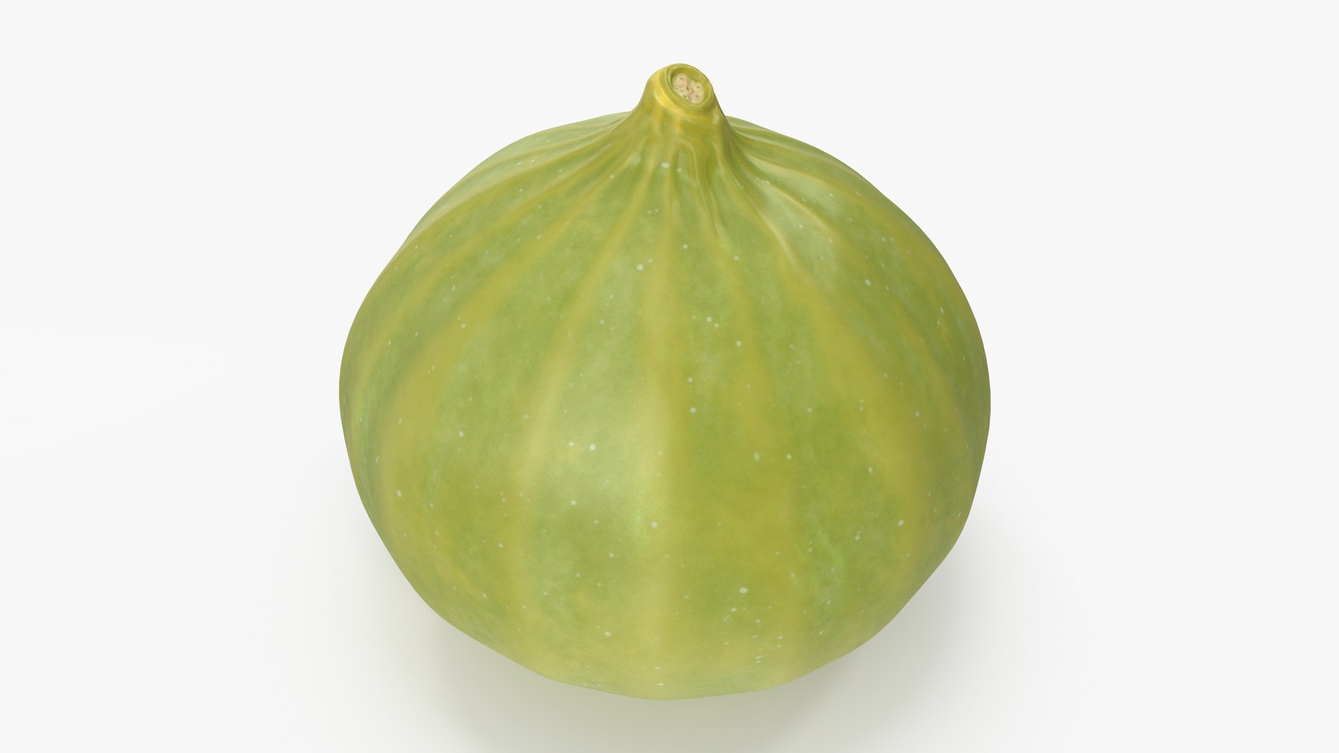 Green Fig Fruit 3D model preview