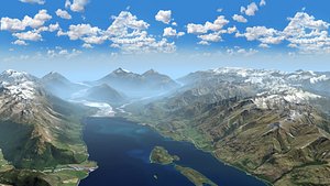 Mountains Landscape Glenorchy New Zealand