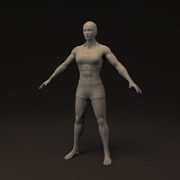 Muscular Woman Basemesh