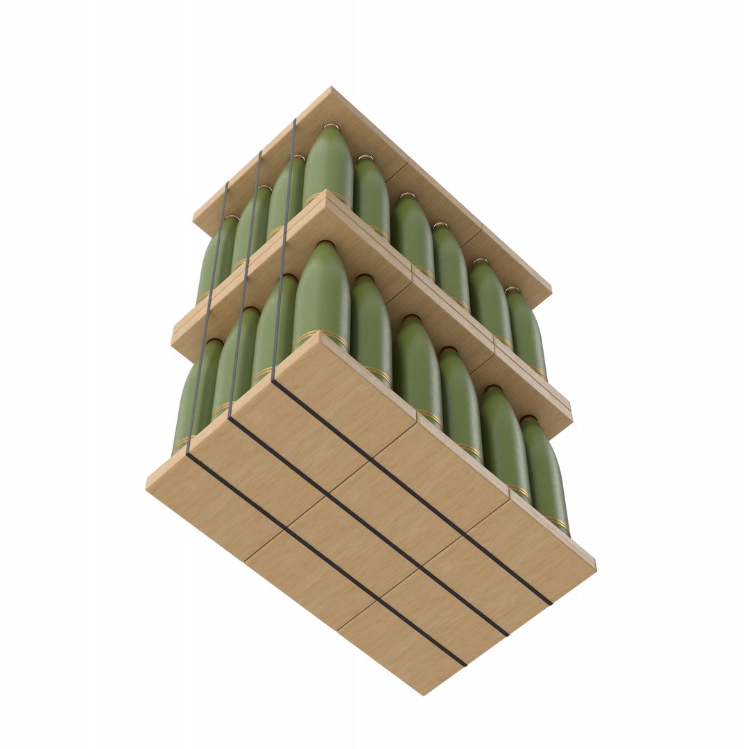 3D Artillery Shells Stack https://p.turbosquid.com/ts-thumb/yG/cHVnev/lF/artilleryshellsstack.n15.2k/png/1732862308/1920x1080/fit_q87/96963ee3e9444072a5939744d56a300a8e30b117/artilleryshellsstack.n15.2k.jpg