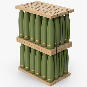 3D Artillery Shells Stack