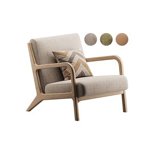 INK IVY Novak Mid Natural Taupe 3D model