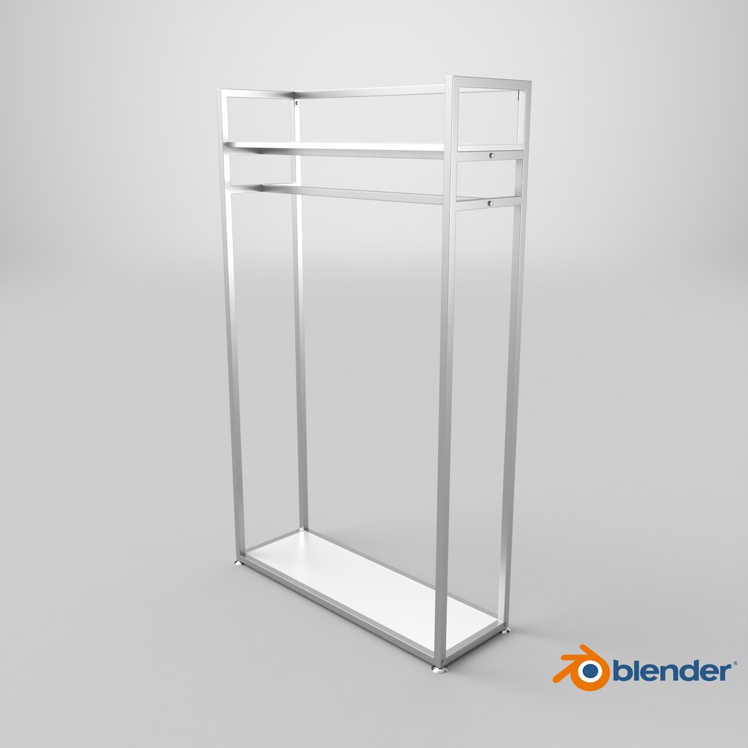 3D Silver Cloth Rack with Shelf https://p.turbosquid.com/ts-thumb/yG/dif2IY/IH/stemcell_blender_cycles_render/png/1722002895/1920x1080/fit_q87/1cf5a3d6921d5c11462474eff1945a3c17185e86/stemcell_blender_cycles_render.jpg