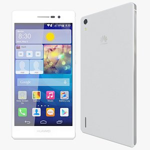 realistic huawei ascend p7 3d model