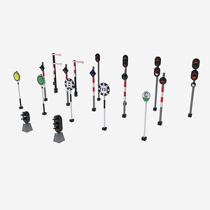 3D railway signal model