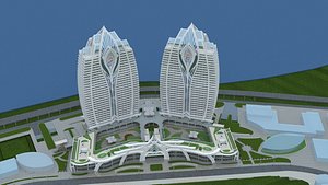 Xishuangbanna Haoyu Riverside Twin Towers Commercial