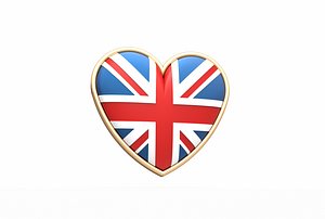 UK heart badge