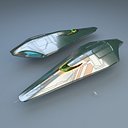 3d model spaceship planets vessel
