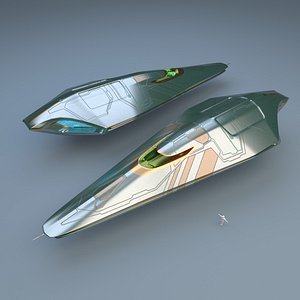 3d model spaceship planets vessel