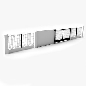 3D BRC Fence gate model