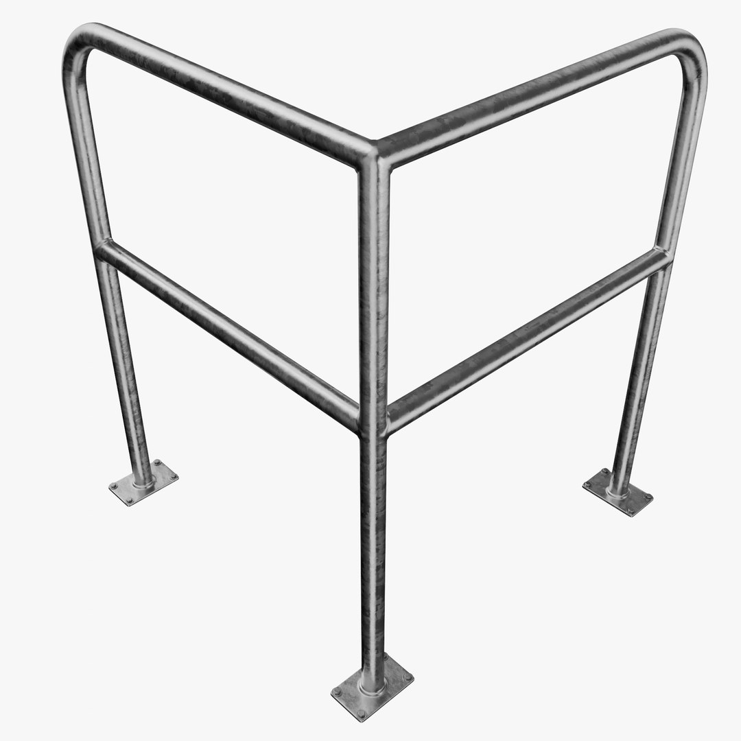 3D Industrial Fence Railing Edge Model - TurboSquid 2341574