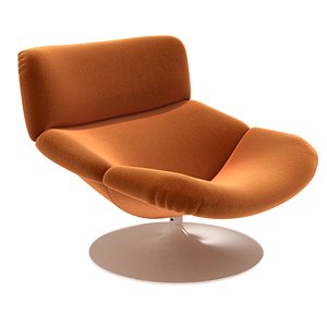 3D ARTIFORT F518  GEOFFREY HARCOURT LOUNGE CHAIR