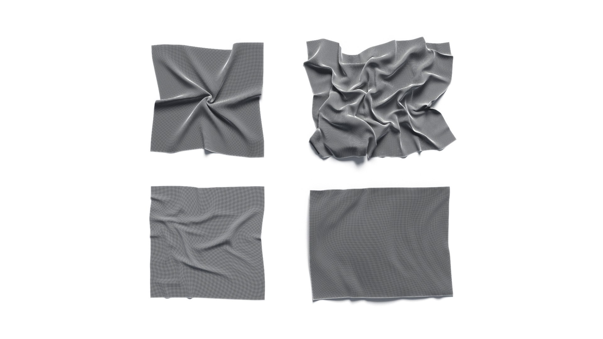 White Crumpled Fabric 4 Types - wrinkled cotton textile set 3D model https://p.turbosquid.com/ts-thumb/yG/vHBrpD/et/wireframe03/jpg/1748877030/1920x1080/fit_q87/9f4bc2f7e2b4d9a7d041f01ee3fdfcaa19201136/wireframe03.jpg