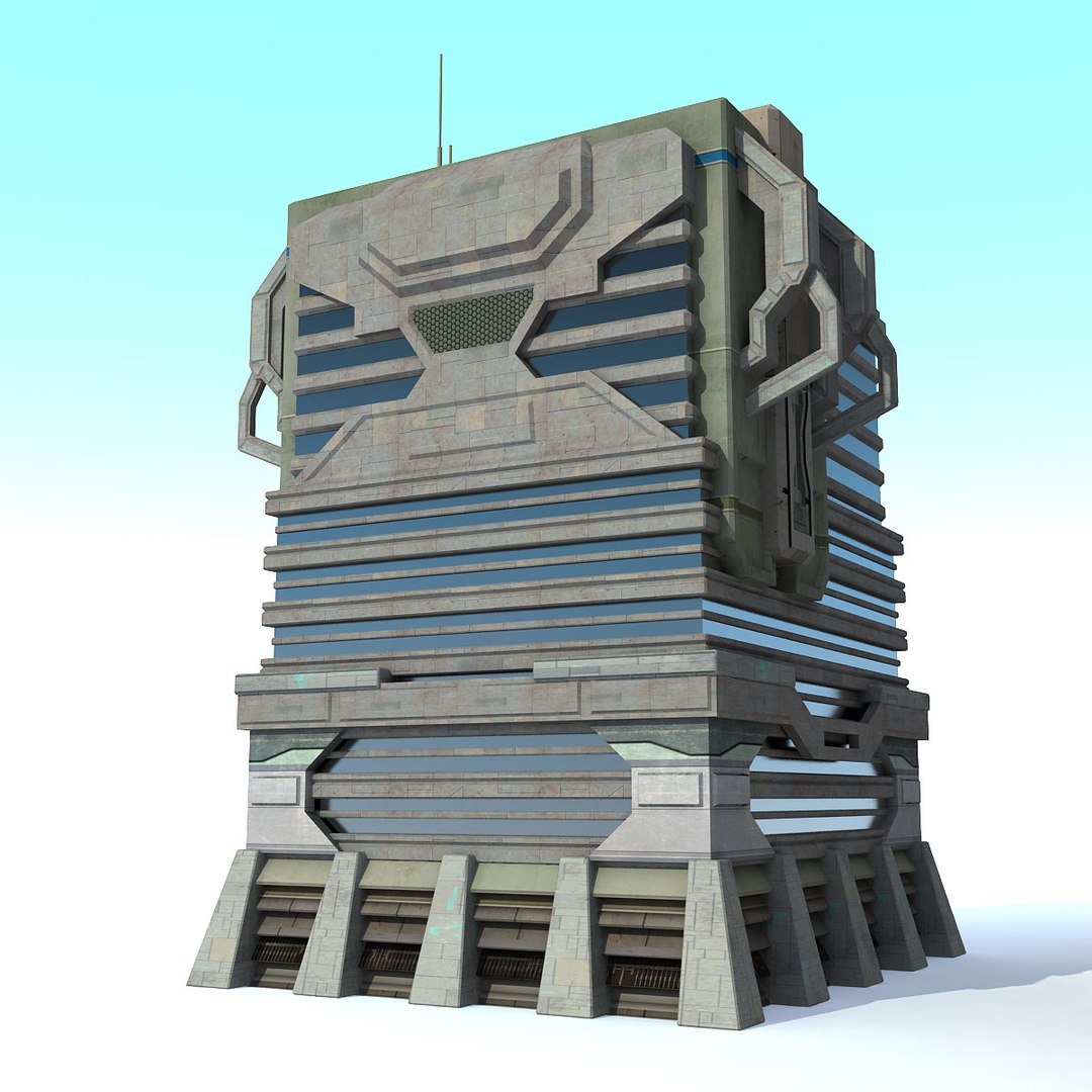 Sci Fi City Buildings 3d Max
