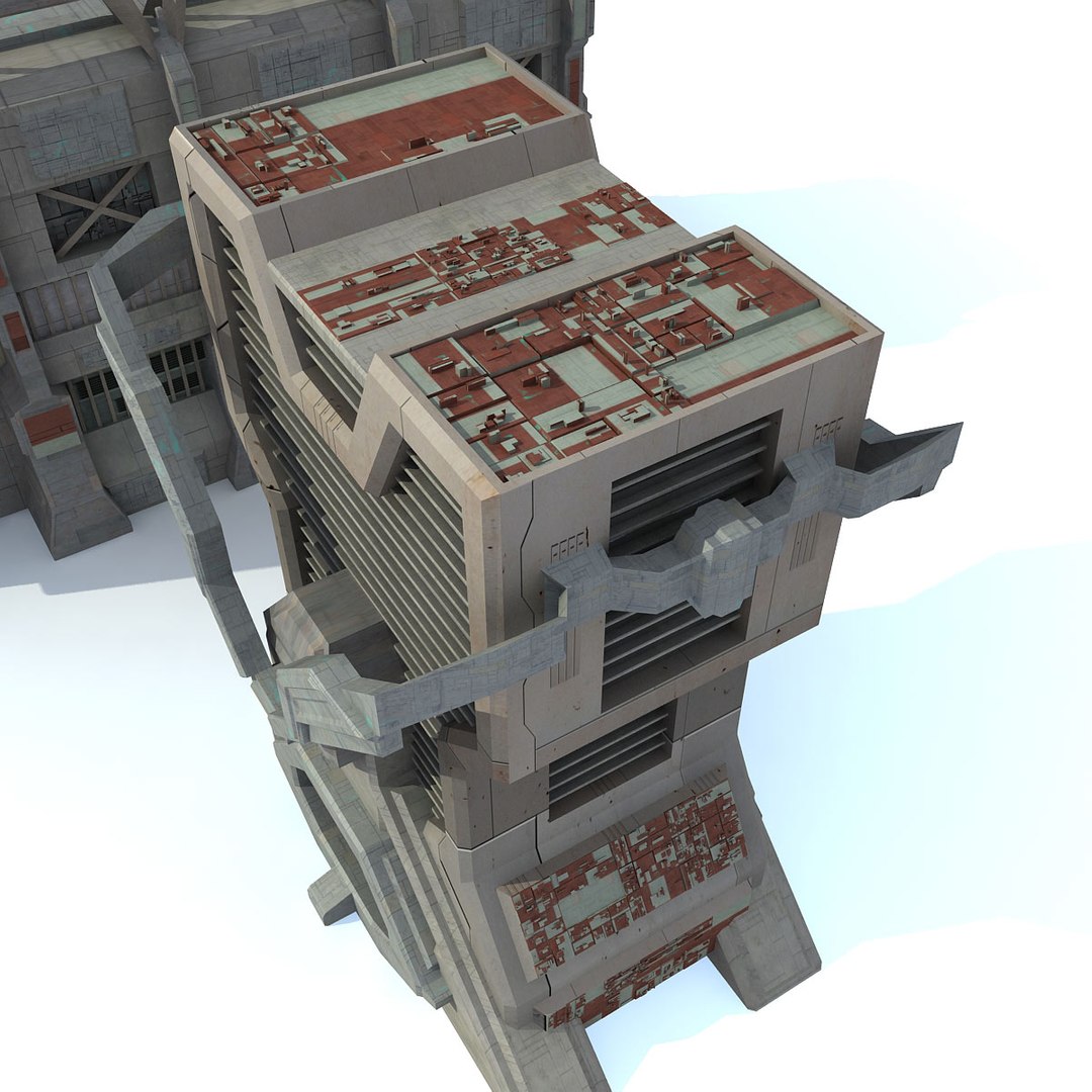 Sci Fi City Buildings 3d Max