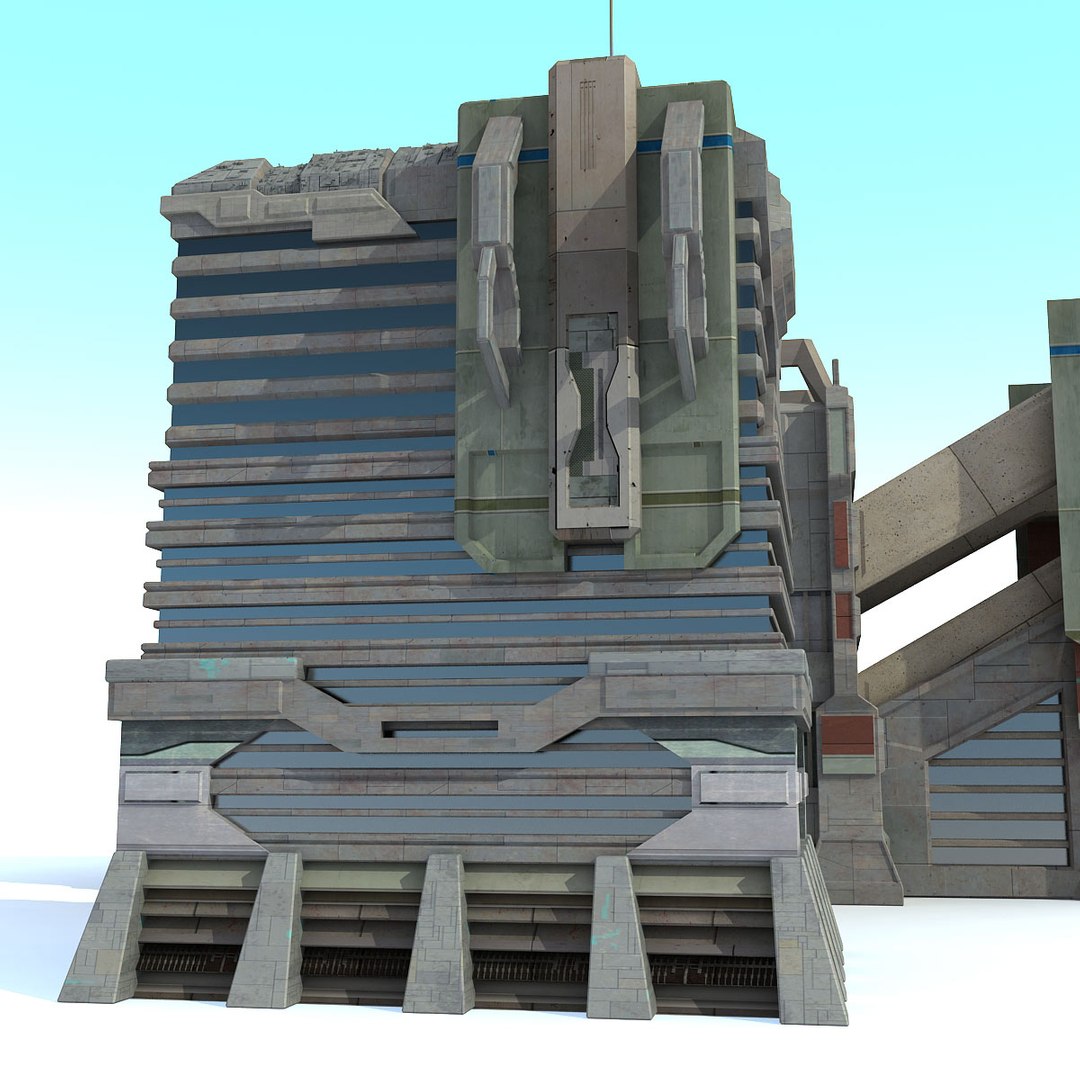 Sci Fi City Buildings 3d Max