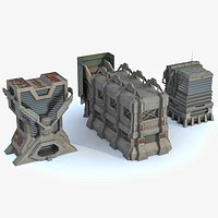 Sci fi City Set 8 Futuristic