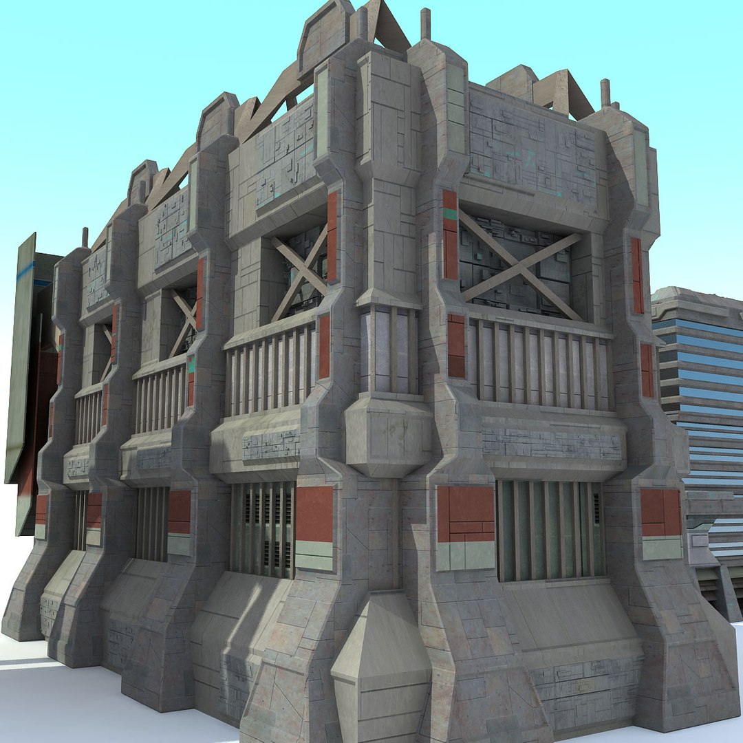 Sci Fi City Buildings 3d Max