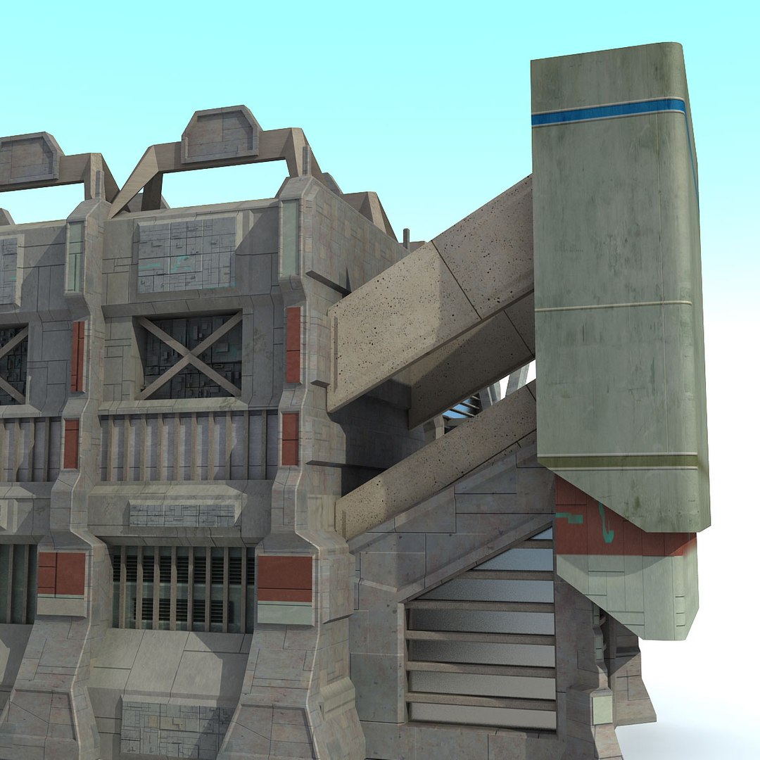 Sci Fi City Buildings 3d Max