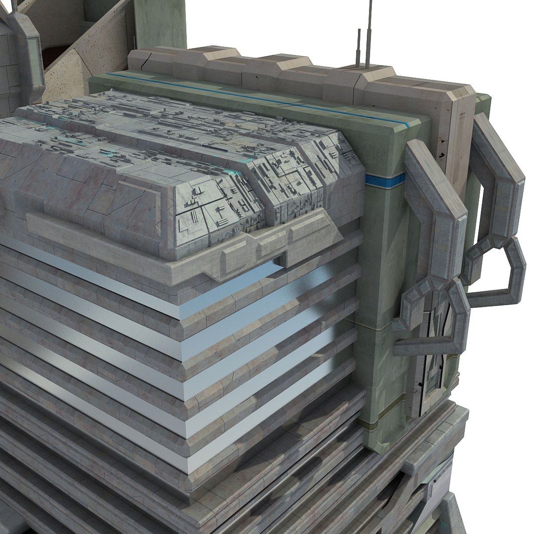Sci Fi City Buildings 3d Max