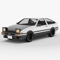 Toyota Sprinter Trueno AE86 Rigged