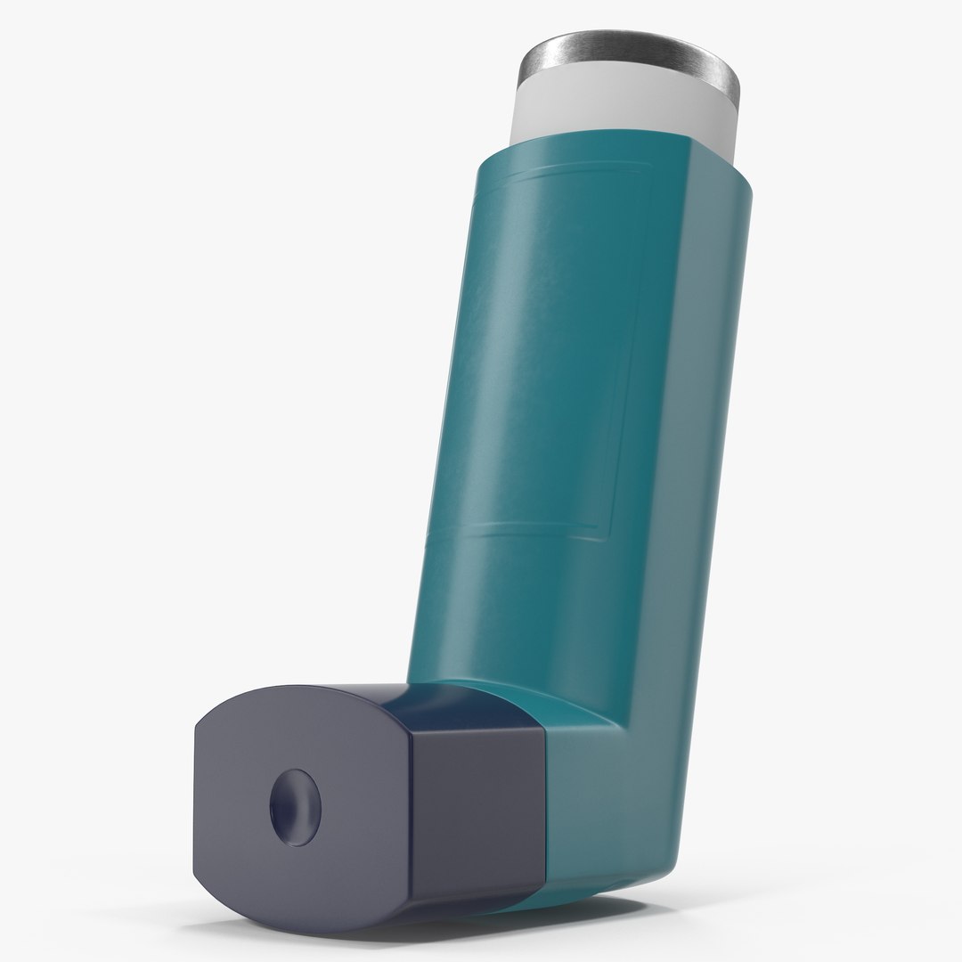 Asthma Inhaler 3D model preview