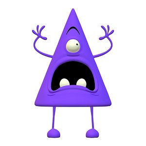 3D model Triangle Critter