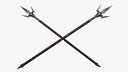 Fantasy Spear RPG Spetum Spear Chauve Souris Corseca Corsesque Korseke Runka Rawcon Polearm Pike