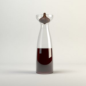 3d model decanters carafes alfredo glass