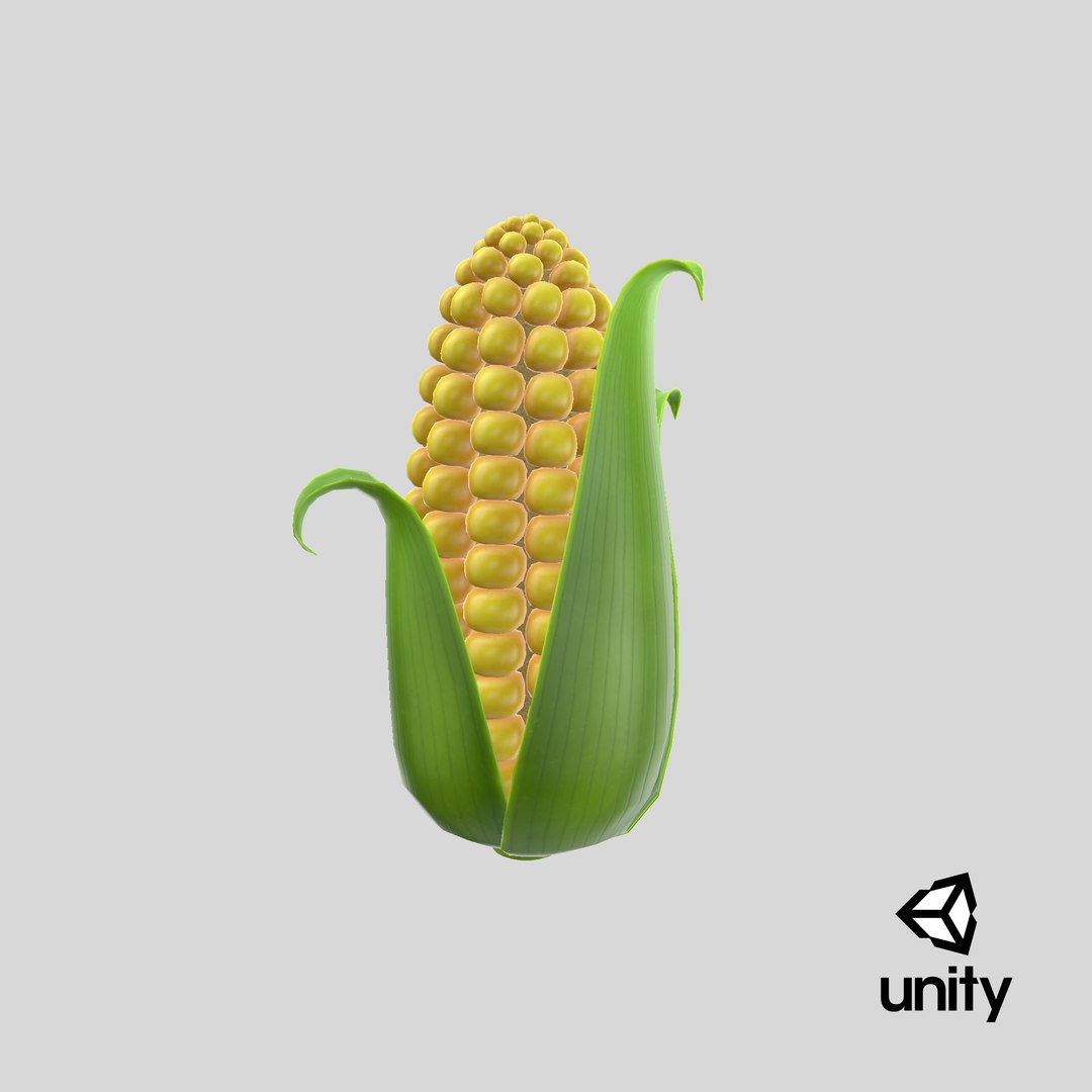 3D Cartoon Corn model - TurboSquid 2074423