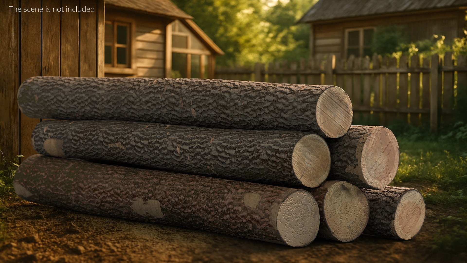 Wooden Logs Small Stack 3D - TurboSquid 2545935
