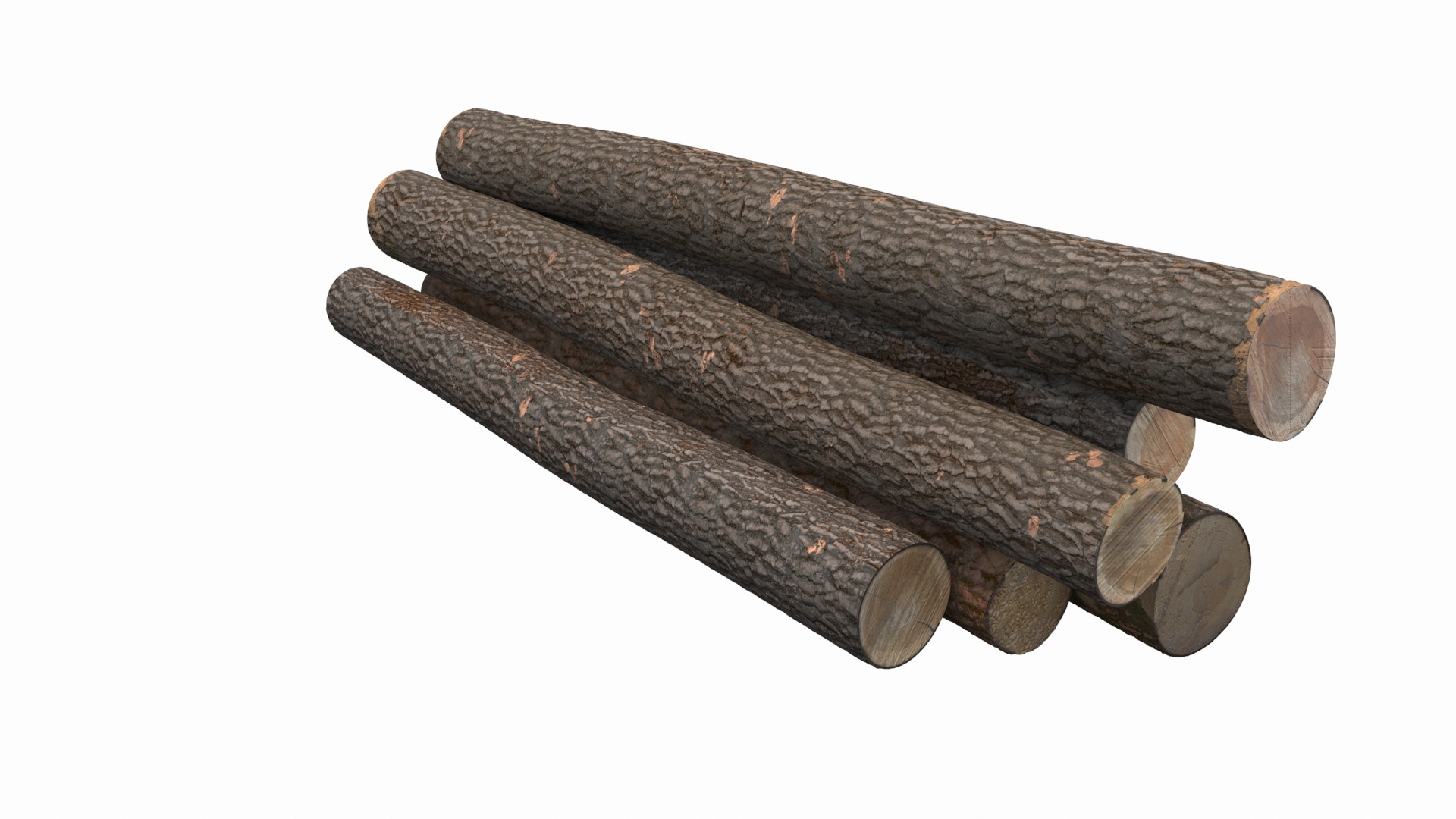 Wooden Logs Small Stack 3D - TurboSquid 2545935