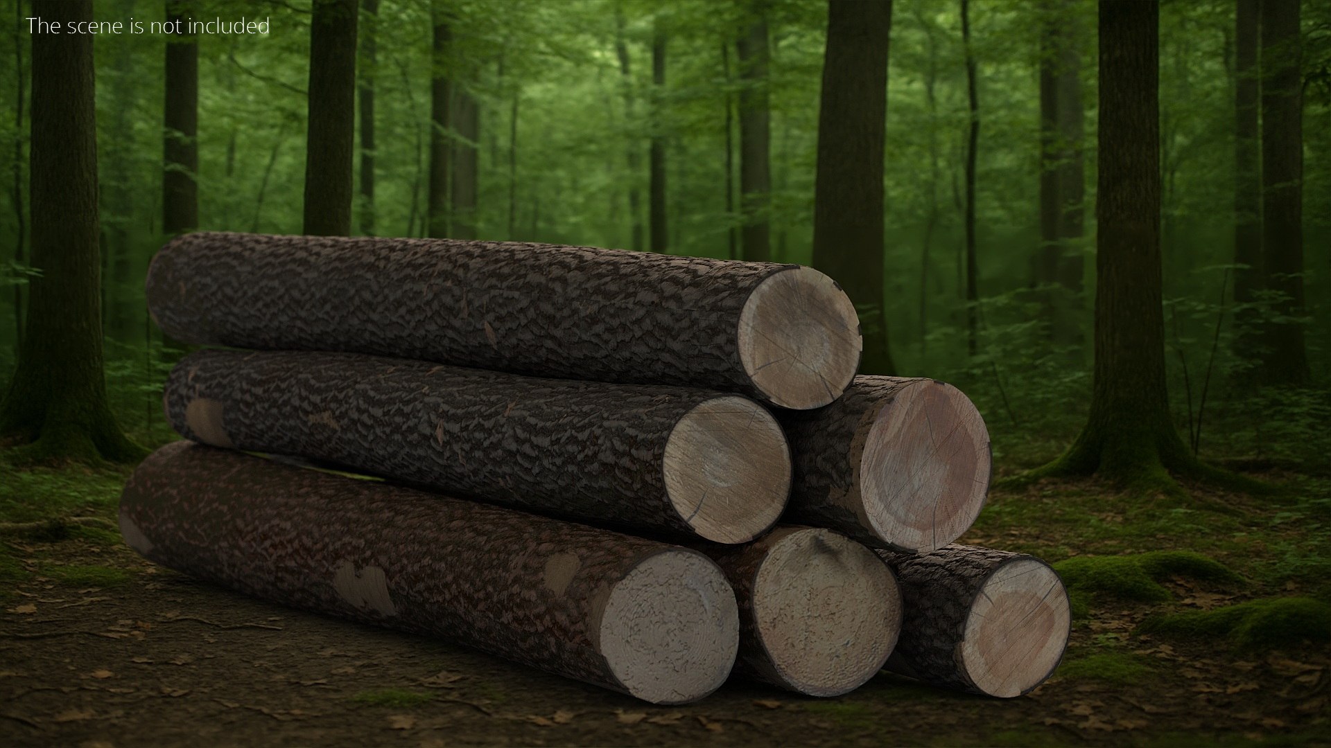 Wooden Logs Small Stack 3D - TurboSquid 2545935