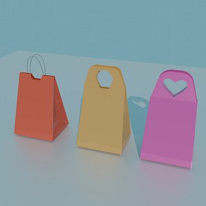 Gift or store bags 3D