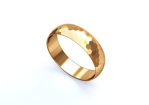 Faceted Ring LowPoly 3D model 3D model