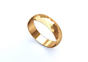 Faceted Ring LowPoly 3D model