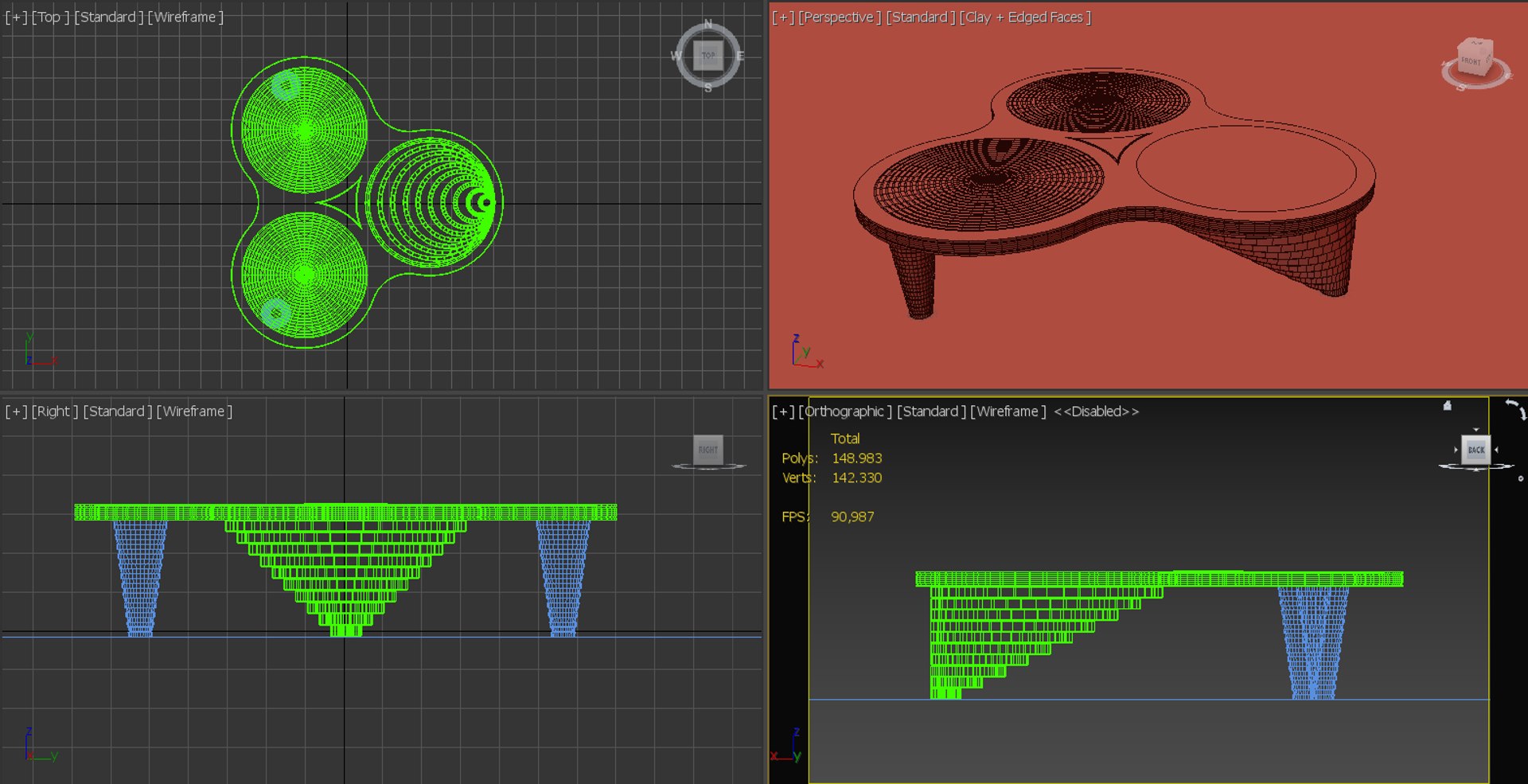 Table Design 3D - TurboSquid 1574147
