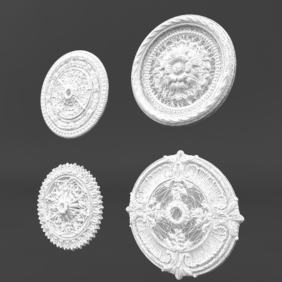 3D Classic Ceiling Pattern 01 - TurboSquid 1517110