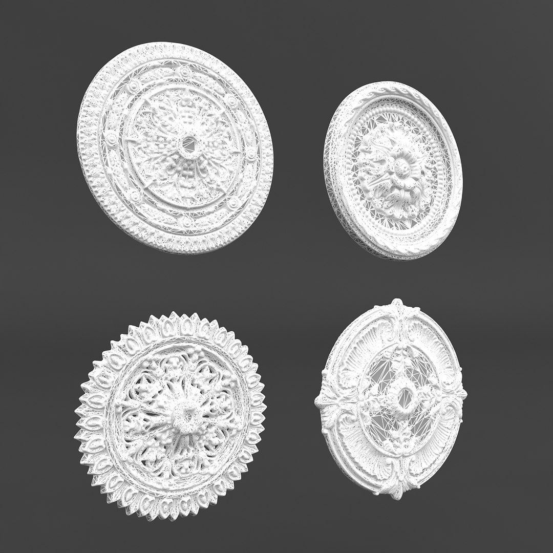 3D Classic Ceiling Pattern 01 - TurboSquid 1517110