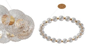 Ring chandeliers and lamps CARA RING