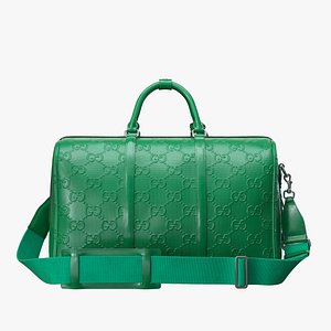 3D Gucci GG embossed duffle bag green