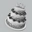 3D model wedding cake
