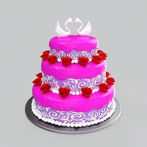3D model wedding cake