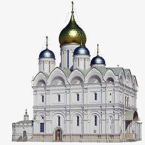 russian archangel cathedral model